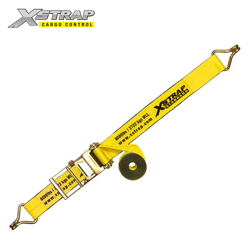 61722-4 Inch ratchet straps with wire hooks