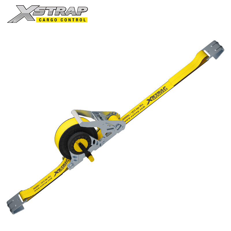 61727-2 Inch standard handle ratchet straps with flat hooks