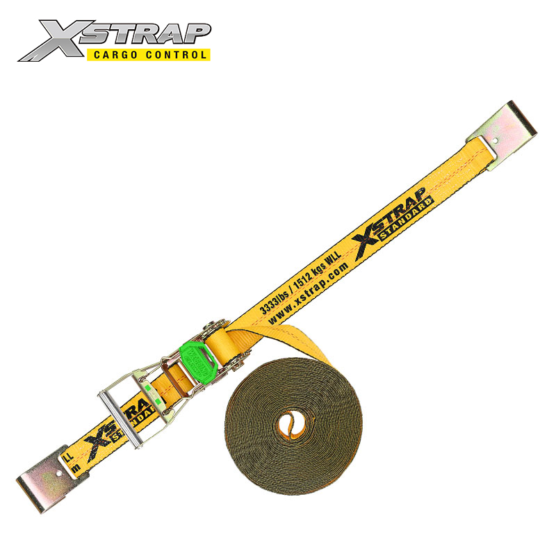 61728 2 Inch long-wide handle ratchet with web clamp - flat hooks