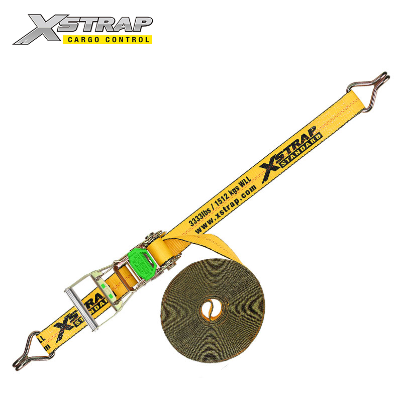 617302 Inch long-wide handle ratchet with web clamp - wire hooks