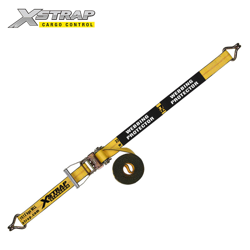 64759 2 Inch ratcheting tie-down with sliding wear material