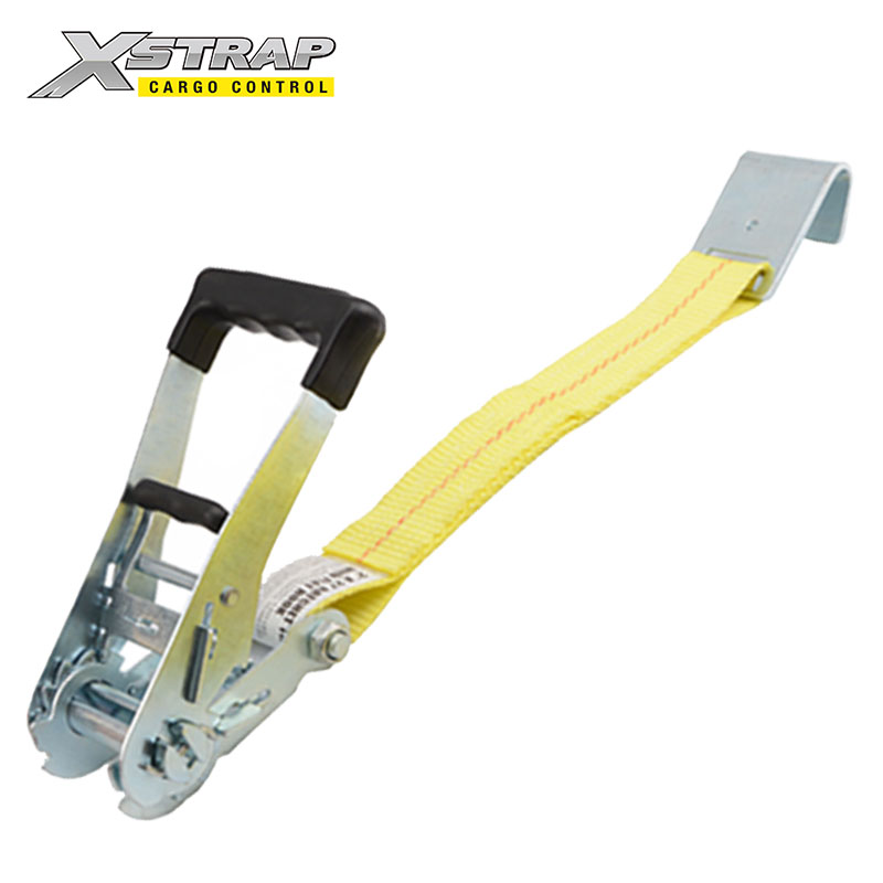 61614-2 Inch ratchet straps with flat hooks
