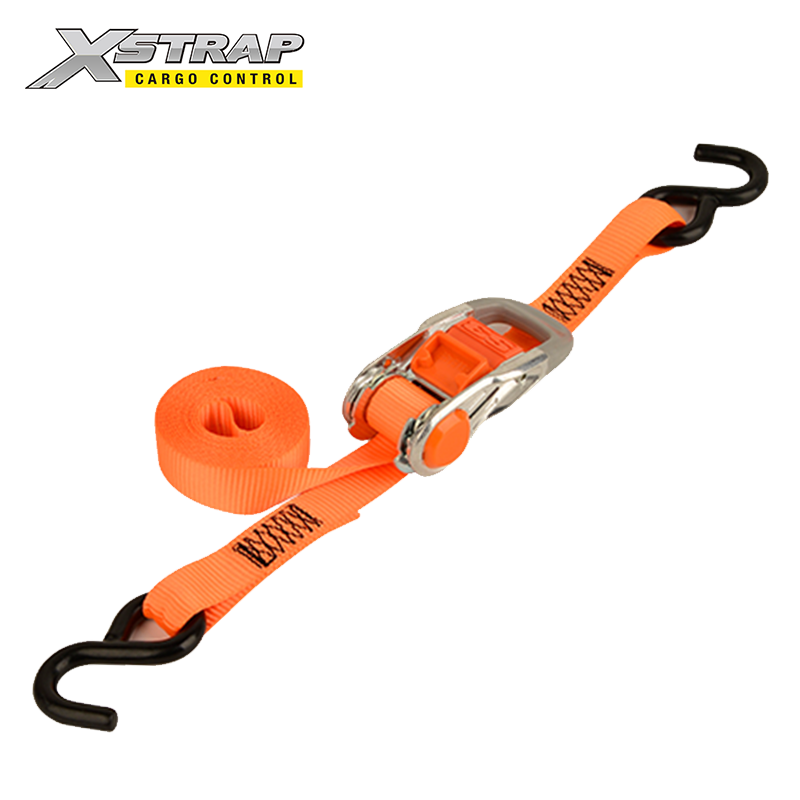 61427-27mm Aluminum ratchet straps with s hooks