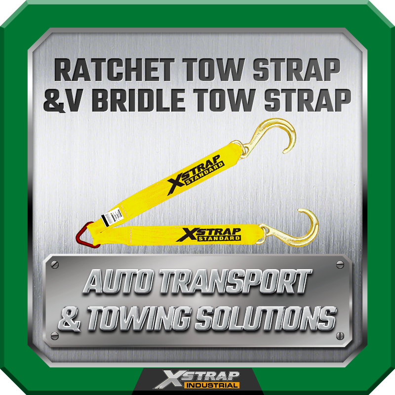 Ratchet Tow Strap and V Bridle Tow Strap