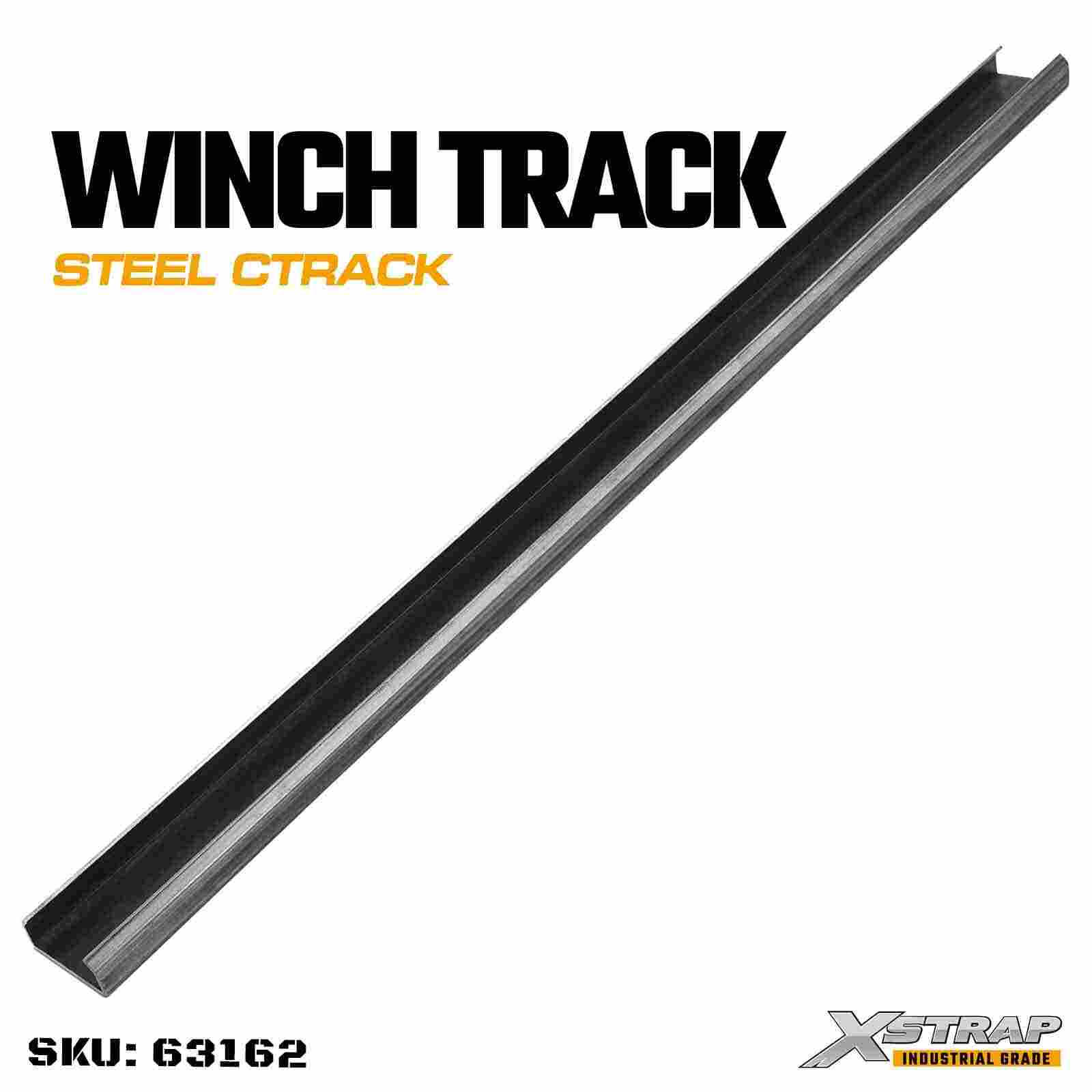 Xstrap 63162 Steel C Track 6ft Heavy-Duty 1/4