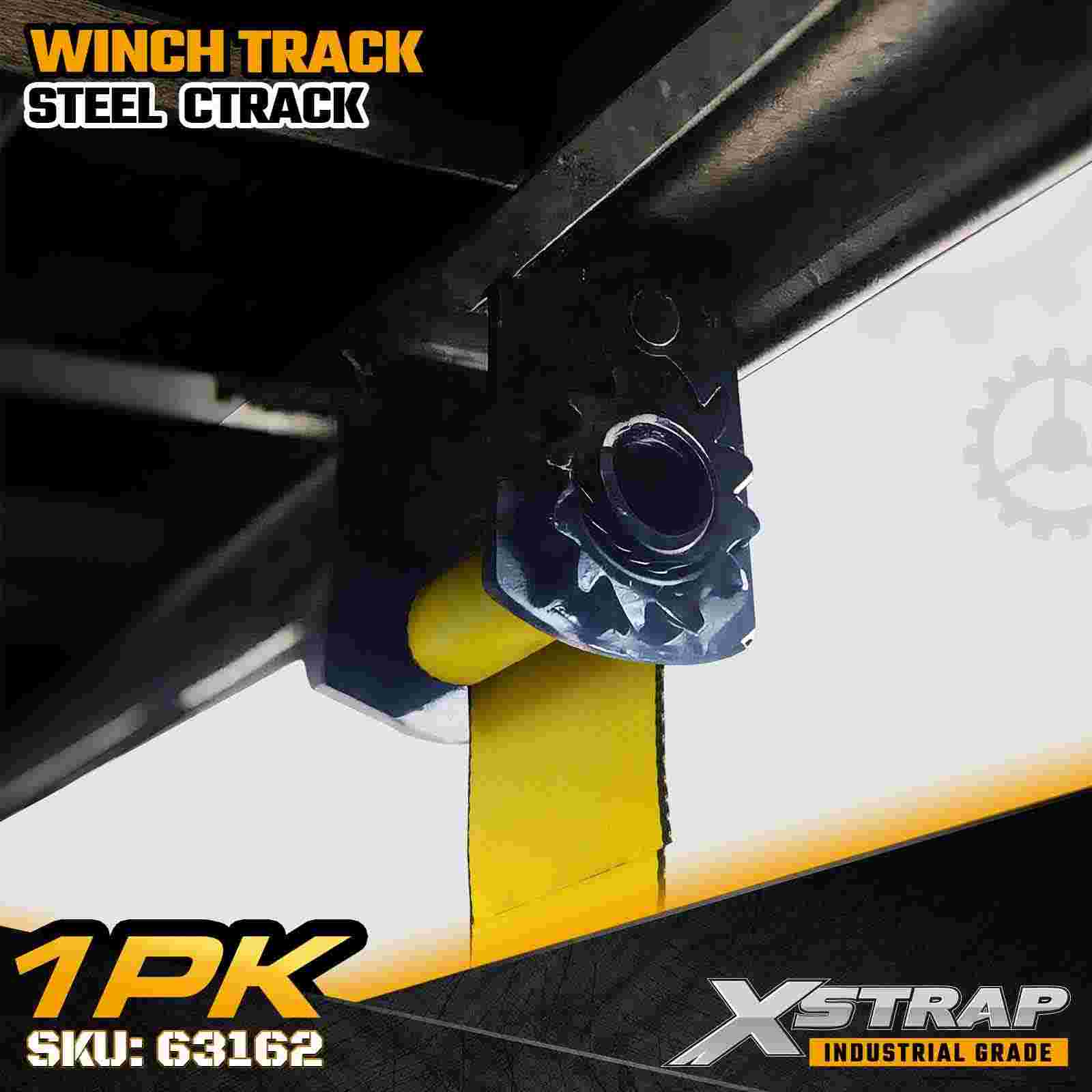 Xstrap 63162 Steel C Track 6ft Heavy-Duty 1/4