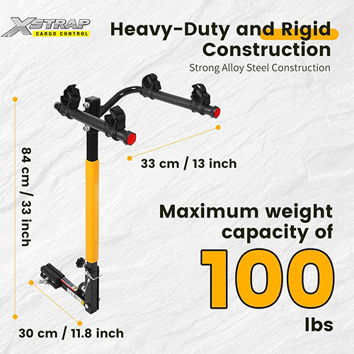 Xstrap 44101 Hitch Mount 2-Bike Rack for Car, Trucks, SUVs