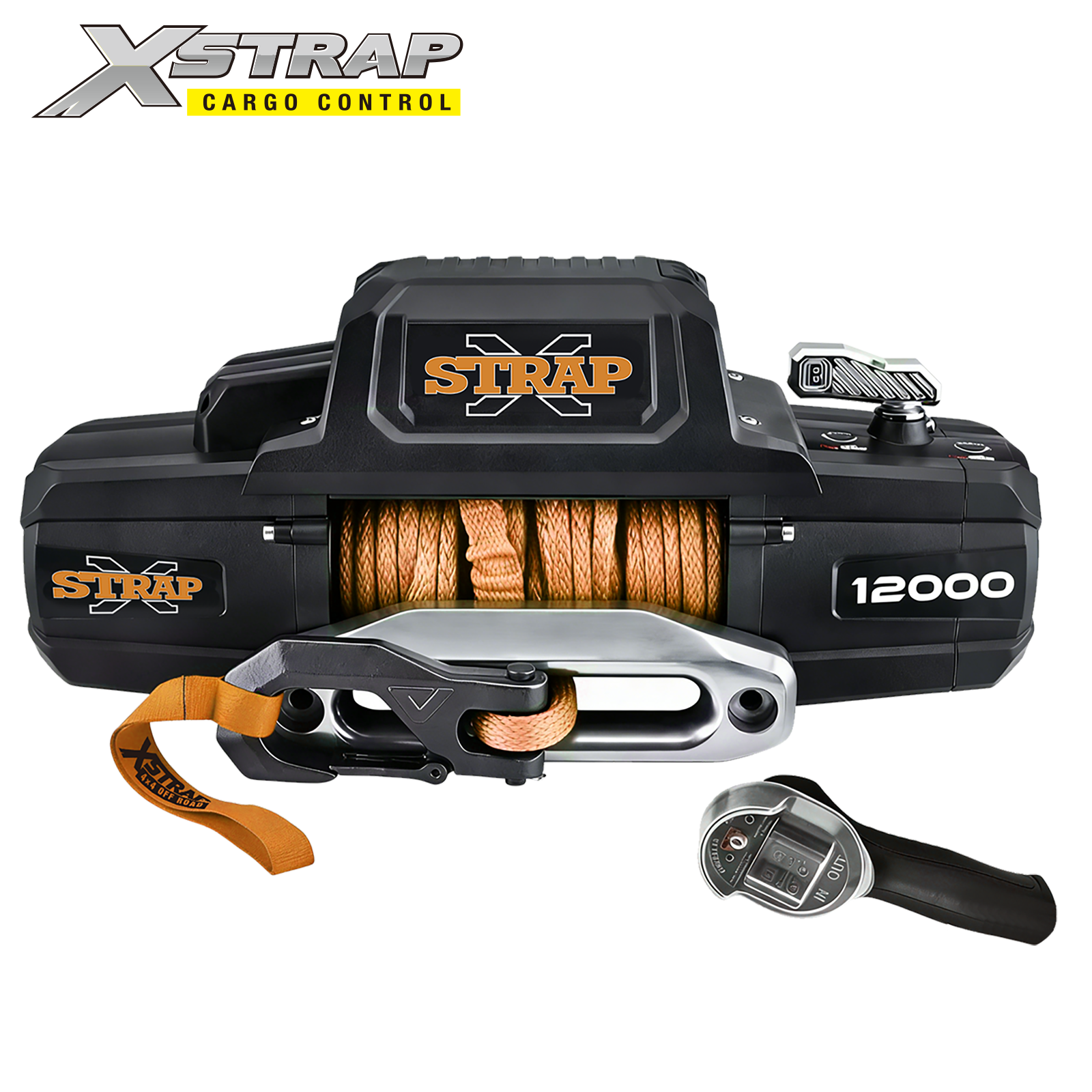 Xstrap 47202 12,000 LB. Winch With Synthetic Rope And Wireless Remote