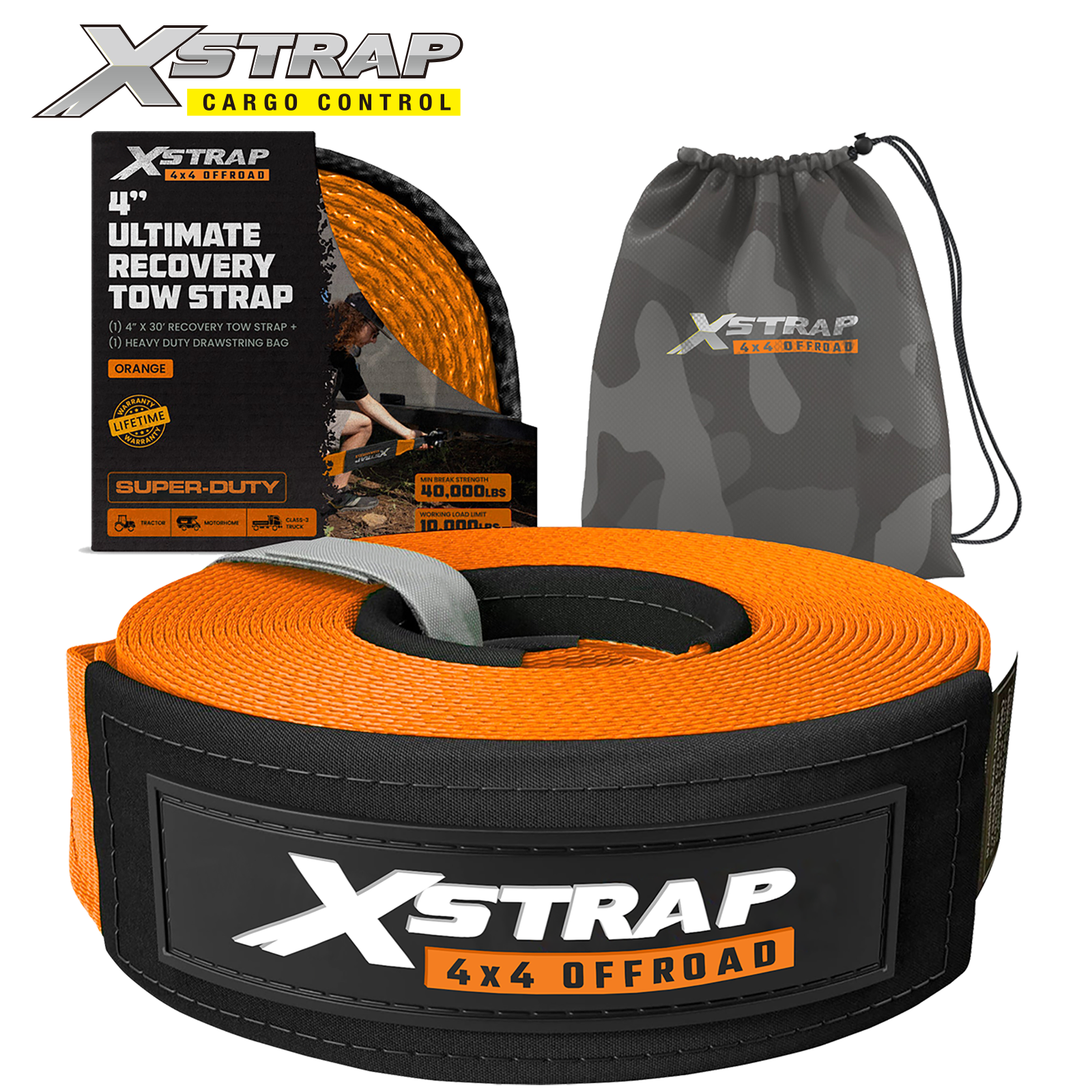 Xstrap 40200 Ultimate Recovery Tow Strap 