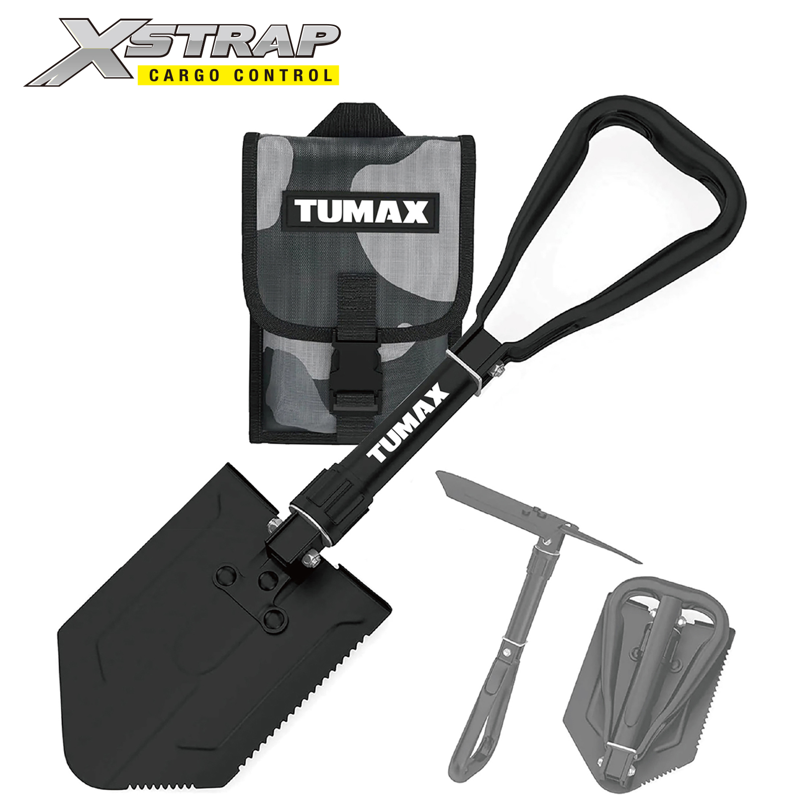 Xstrap 40500 Folding Survival Shovel W/ Pick 