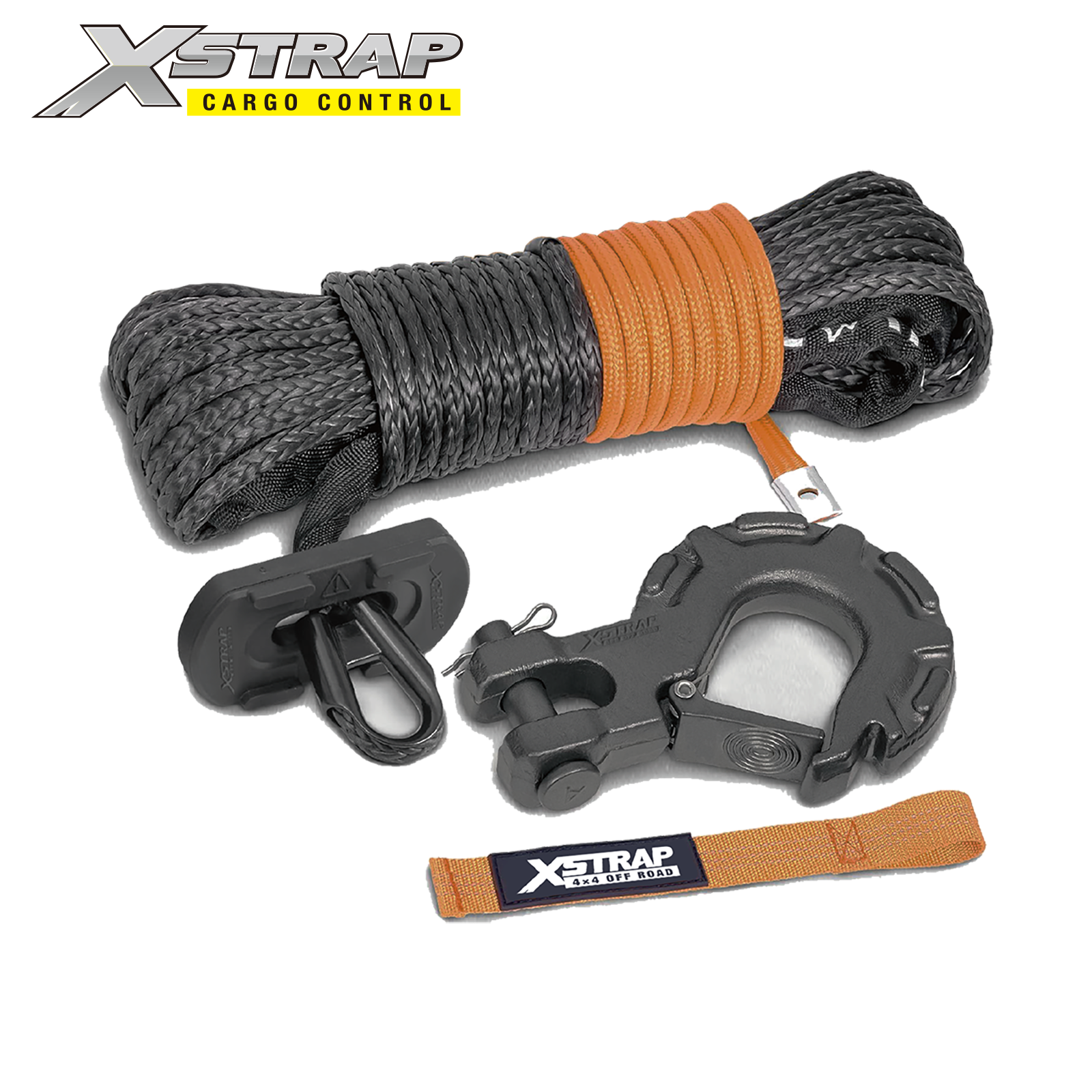 Xstrap 47445 Synthetic Winch Rope with Hook and Isolator