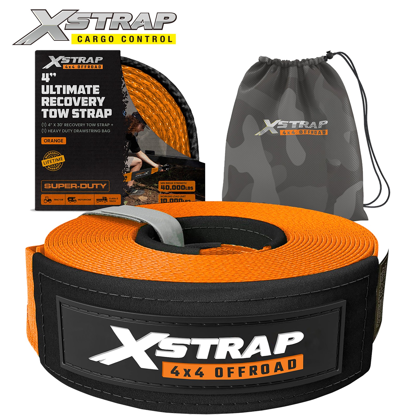 Xstrap 40200 Ultimate Recovery Tow Strap 