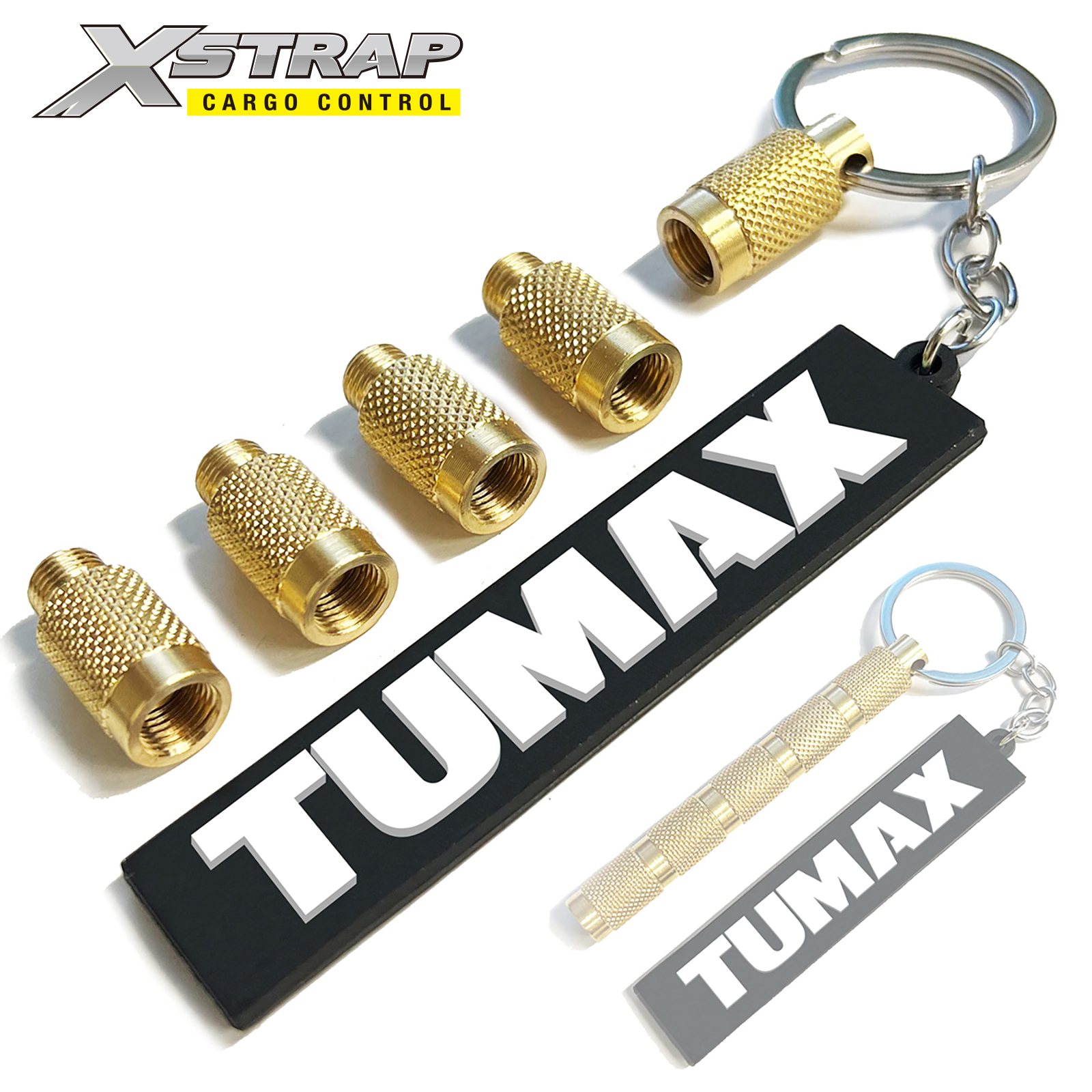 Xstrap 42003 4-in-1 Solid Brass Tire Deflator Kit