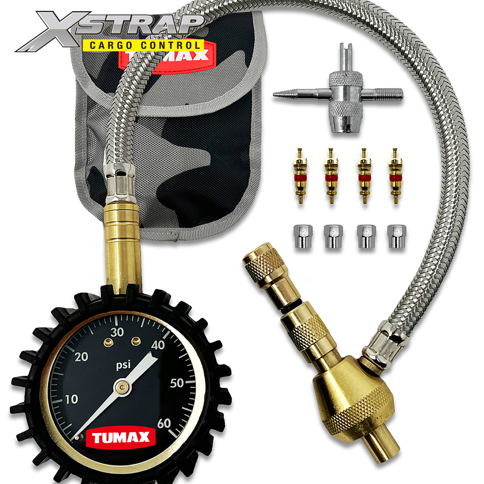 Xstrap 42005 Rapid Tire Deflators Kit with Gauge
