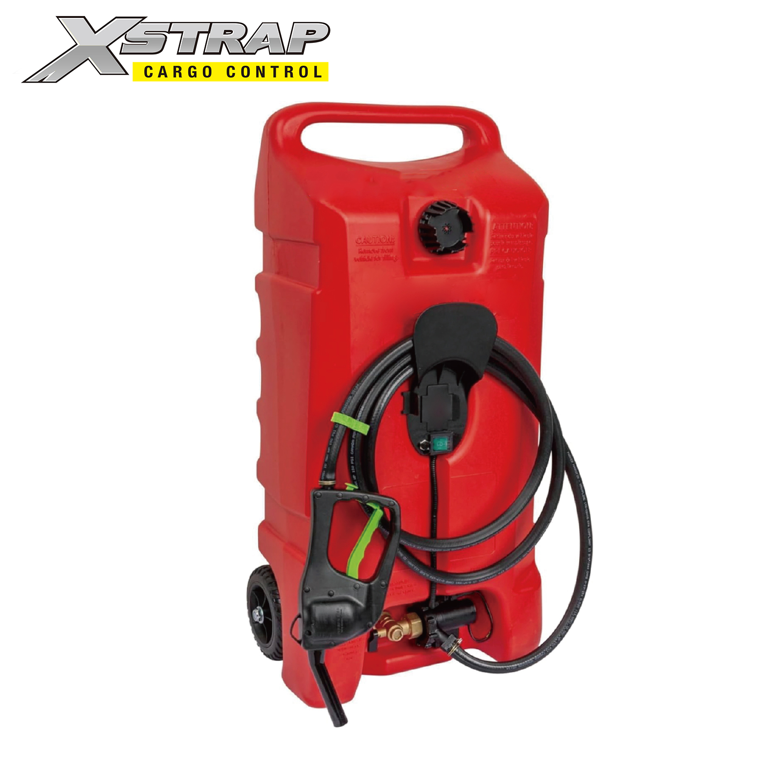 Xstrap 44409 14 Gallon Gas Caddy with Electric Fuel Pump