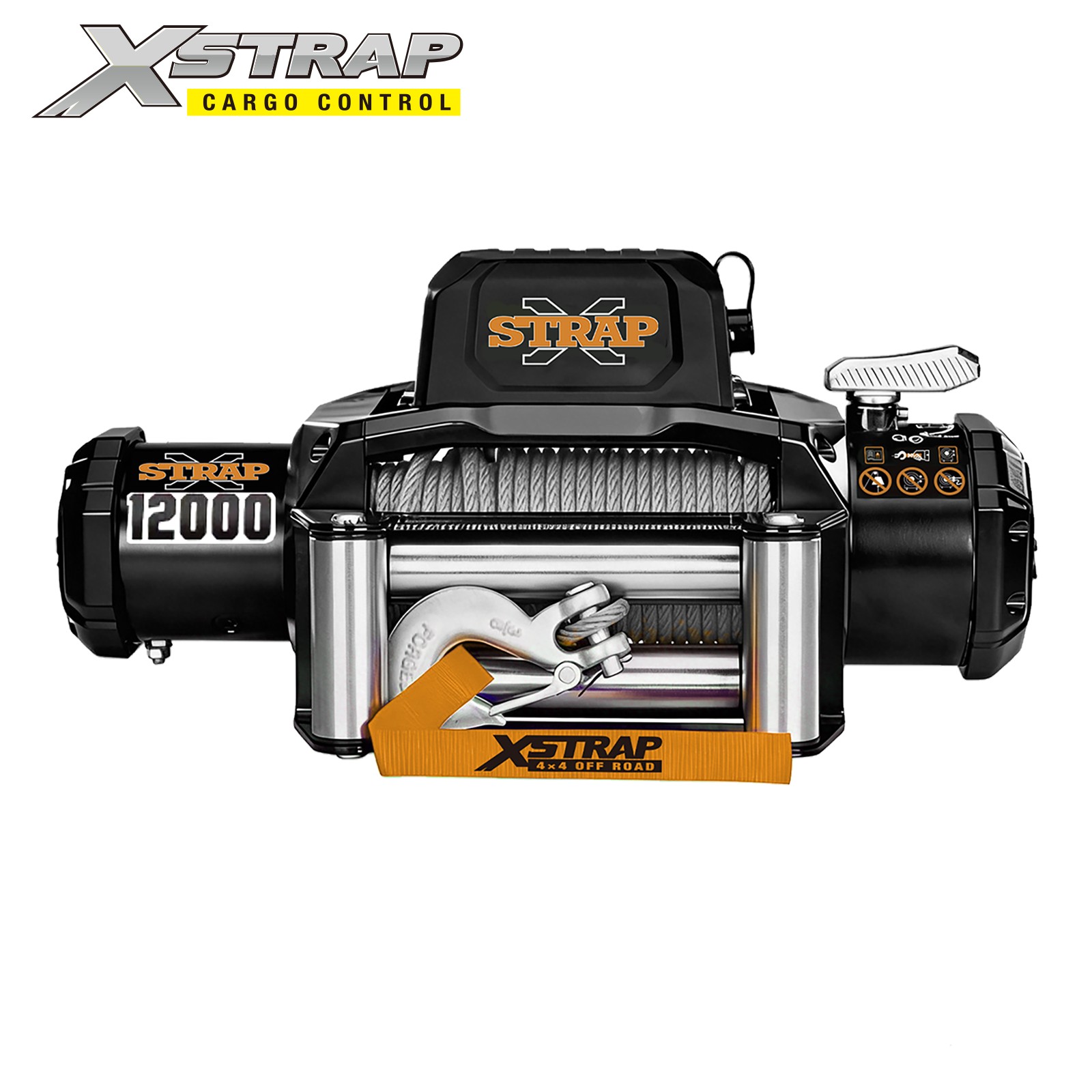 Xstrap 47201 12,000 LB. Truck/Suv Winch With Wire Rope