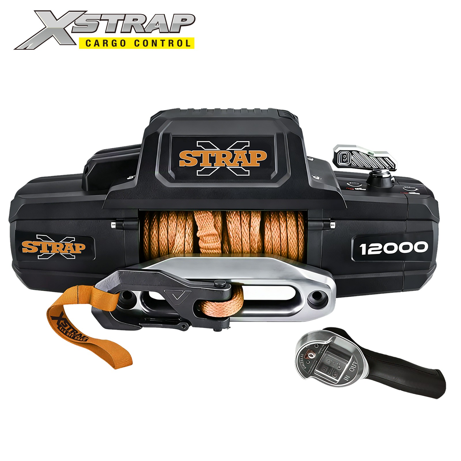 Xstrap 47202 12,000 LB. Winch With Synthetic Rope And Wireless Remote