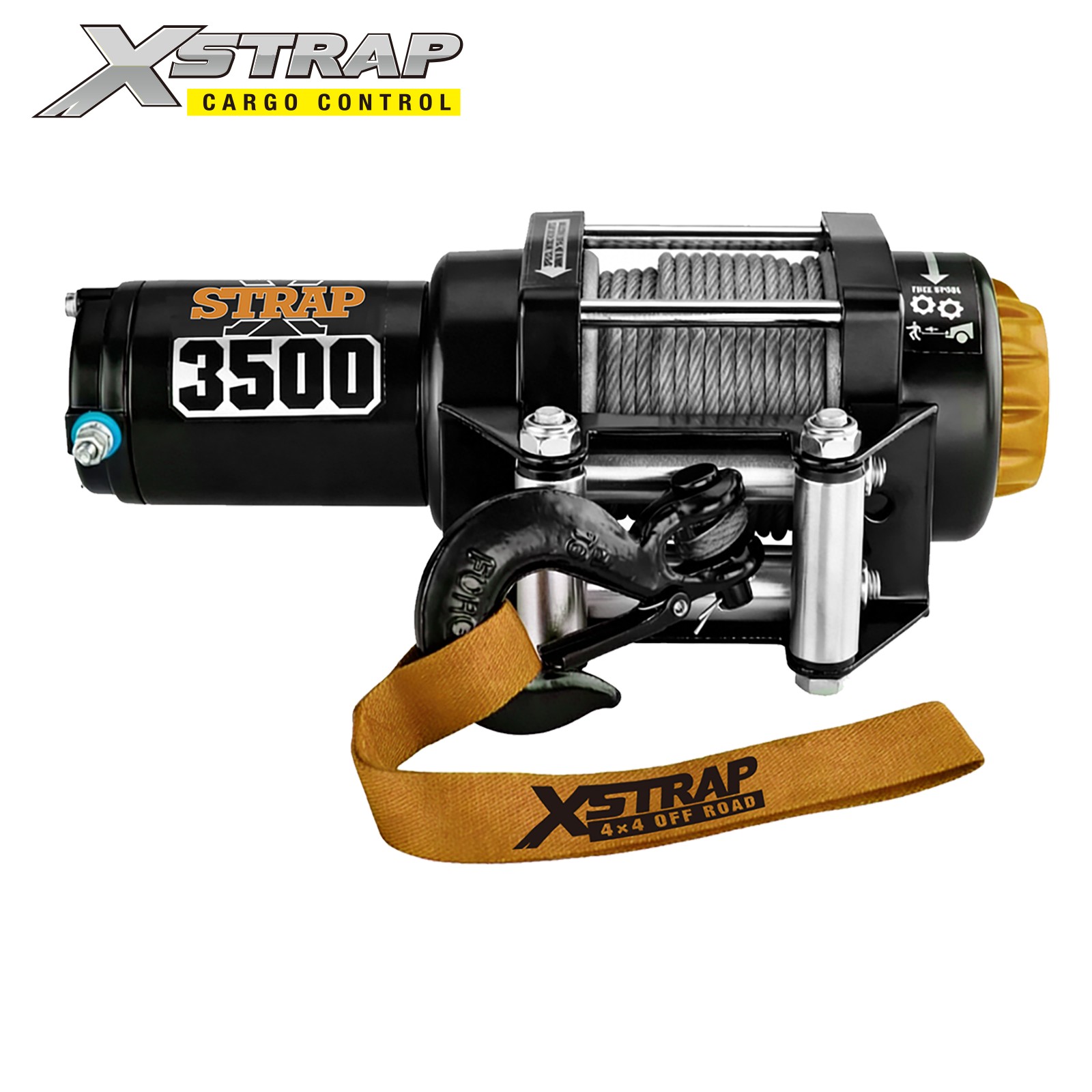 Xstrap 47208 3,500 LB ATV/UTV Winch with Wire Rope