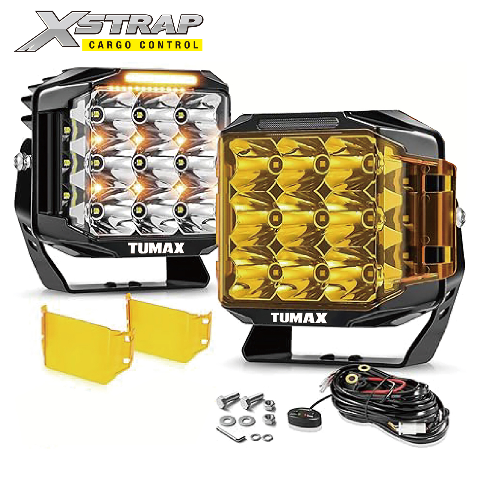 Xstrap 49207 7 Inch 228W Square LED Pod Lights